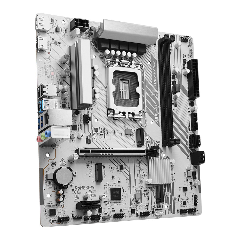 Pllakë Amë Intel ASROCK B760M-X GEN5 Intel S1700 / DDR5 / HDMI+DP thumbnail 3