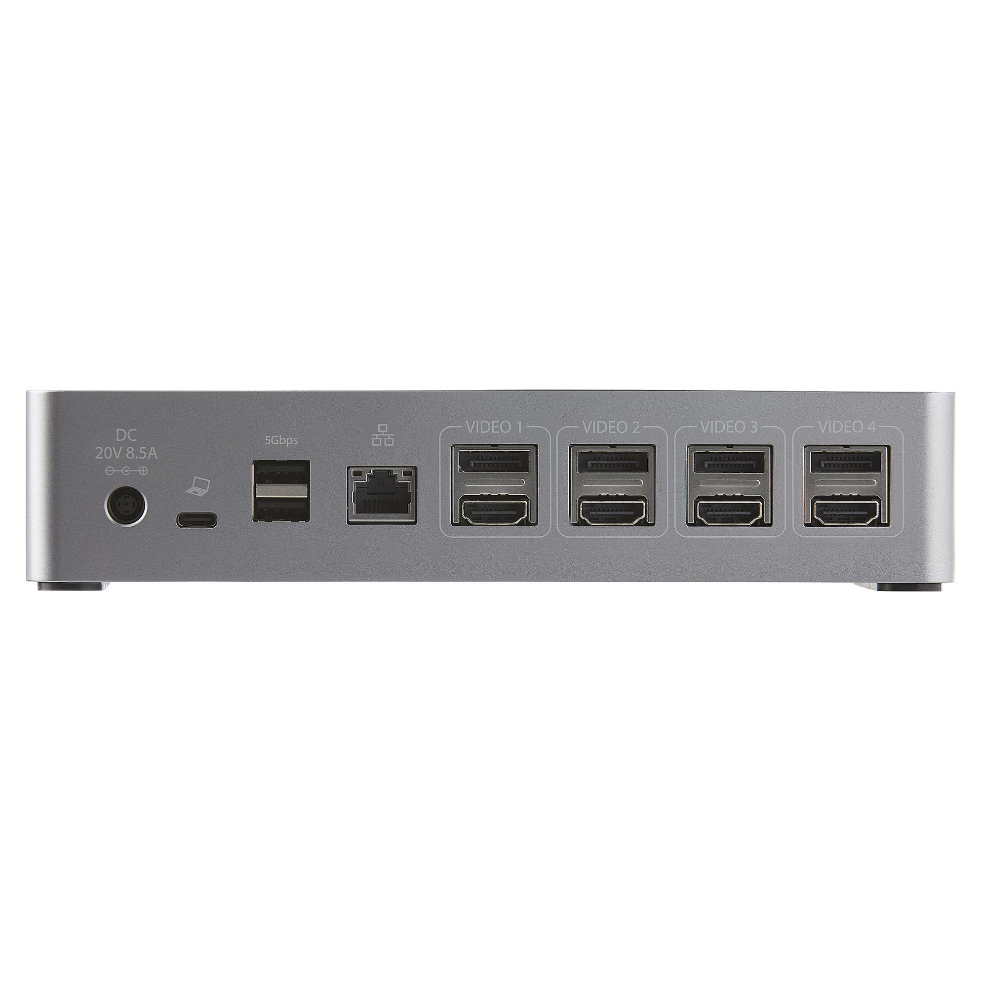 Docking Station StarTech Quad Monitor Dock / 4K60 / 3x USB‑A / 1xUSB-C / 4xHDMI / 4xDispayPort – Zezë thumbnail 4