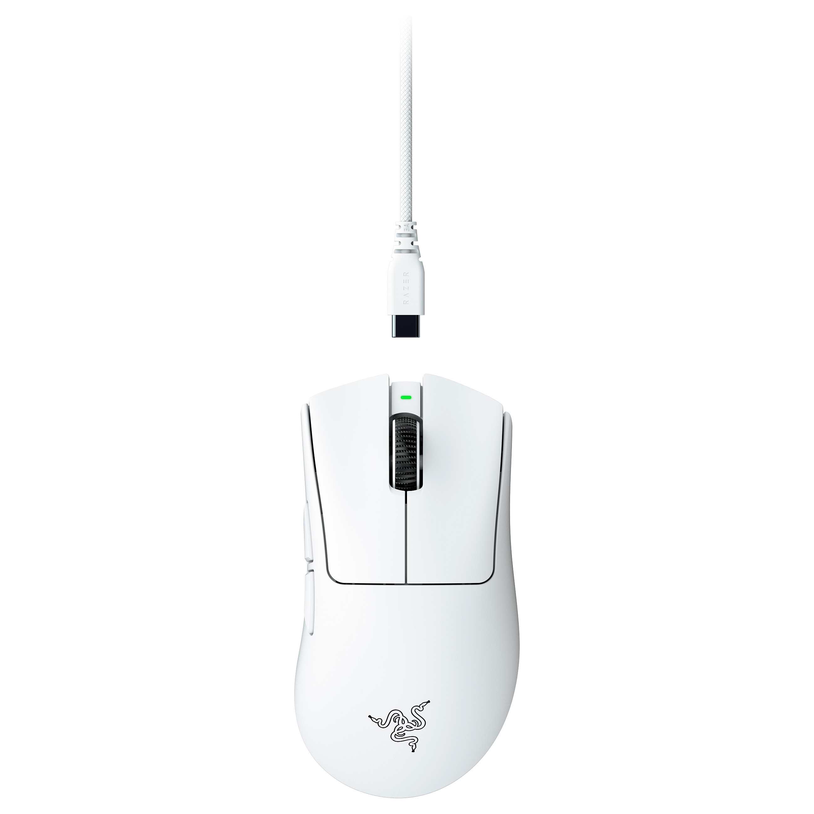 Maus Gaming Razer DeathAdder V4 Pro Wireless & Wired - Bardhë