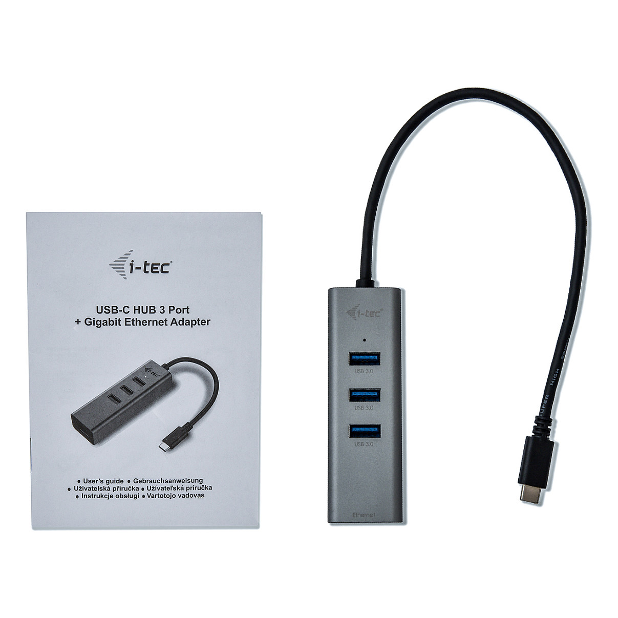 USB Hub D I-TEC, USB-C, 3 porte + GLAN thumbnail 4