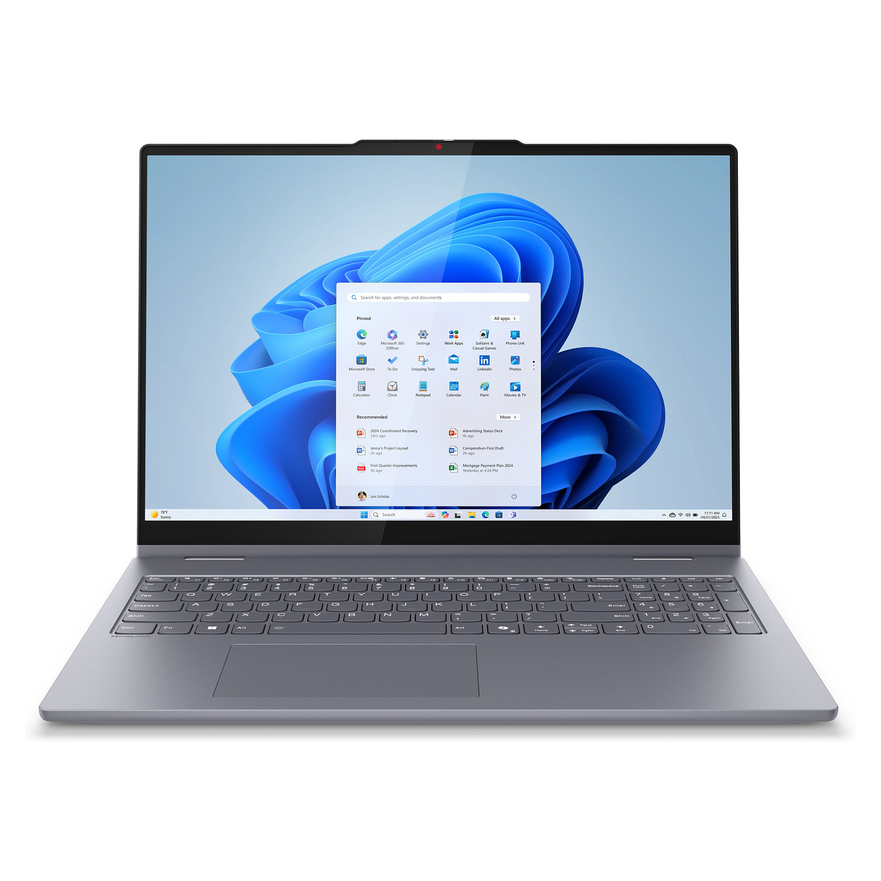 Laptop Lenovo IdeaPad 5 2in1 / Ultra 5 225U / 16GB LPDDR5x / 1TB / 16" WUXGA IPS Touch 60Hz / Intel Graphics / DE - Argjendi thumbnail 2