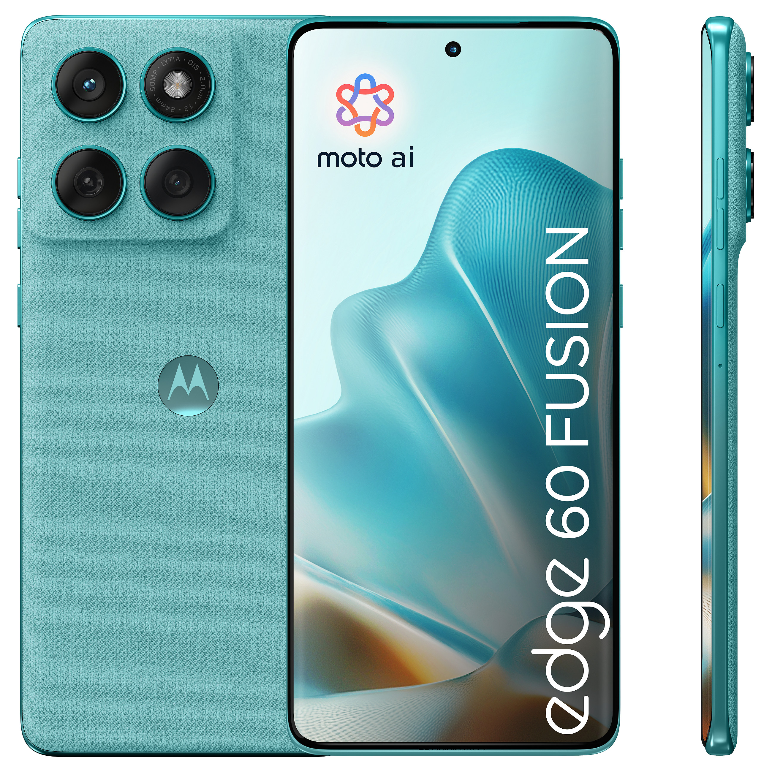 Telefon Motorola Edge 60 Fusion, 6.67", pOLED, Super HD+, 120 Hz, MediaTek Dimensity 7300, 8 GB RAM, 256 GB, 5G – Blu 2