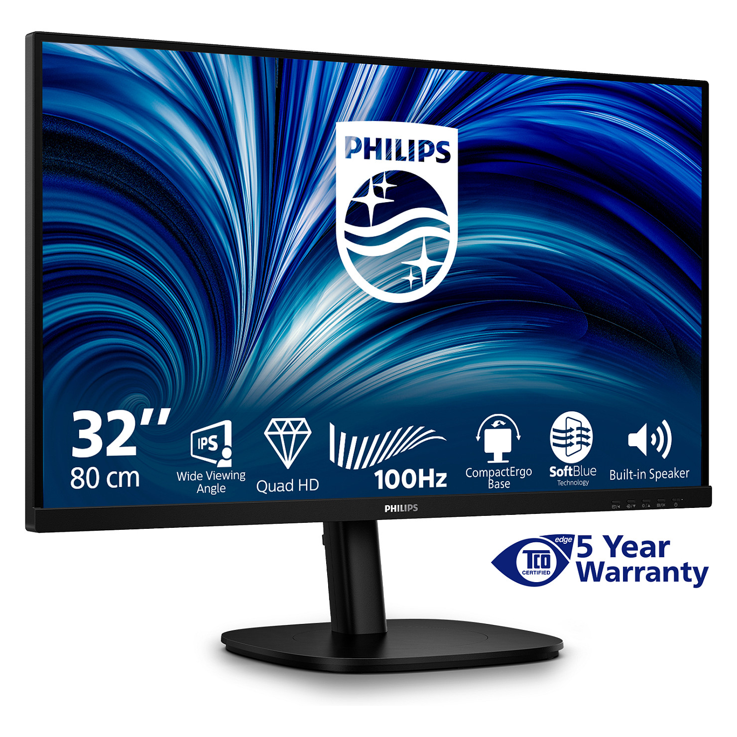 Monitor Philips 32B2N3500 / 31.5"/ Quad HD IPS LCD / 100Hz / 4ms / HDMI+DP - Zezë thumbnail 5