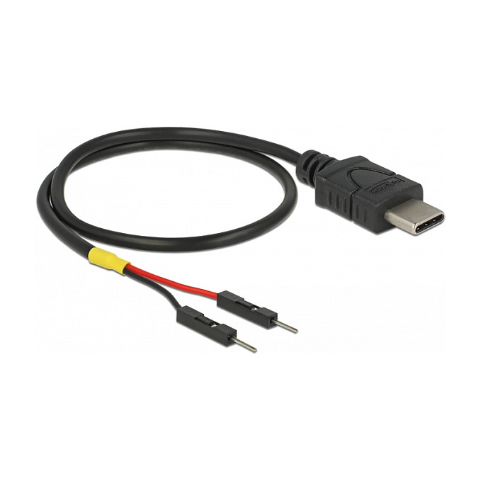 Kabllo USB DeLOCK 85420, USB Type-C në 2 x Pin Header, 30 cm - Zezë