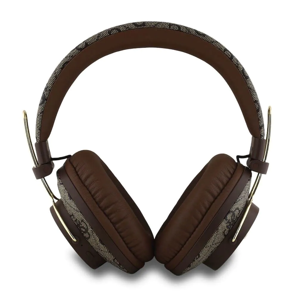 Kufje pa Kabllo GUESS PU 4G Metal Logo, Bluetooth 5.3, ENC - Kafe 2