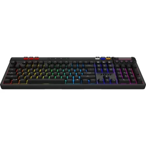 Tastierë Gaming MSI FORGE GK600 TKL / Wired / 83 Keys / Mechanical Linear Switch / USB Type-C + 2.4 GHz Wireless + Bluetooth / AZERTY FR / RGB - Mix 3