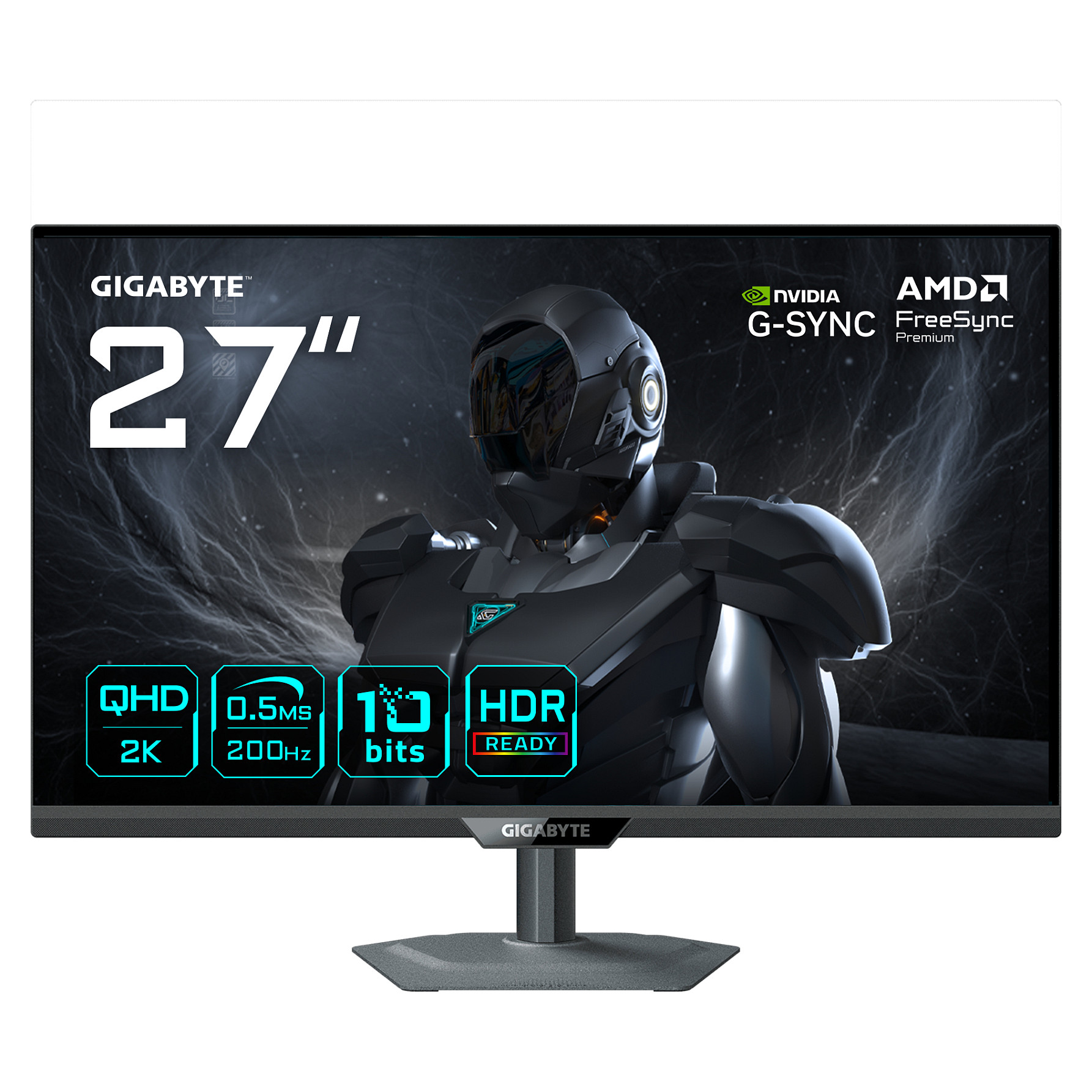 Monitor Gaming GigaByte G27Q20 / 27"/ Quad HD LED SS-IPS / 200Hz / 0.5ms / HDMI+DP - Zezë