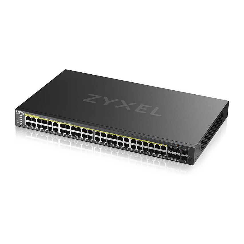 Zyxel GS2220-50HP Managed Gigabit PoE+ Switch | 48-Port | 375W PoE Budget | Rackmount L2+ thumbnail 4