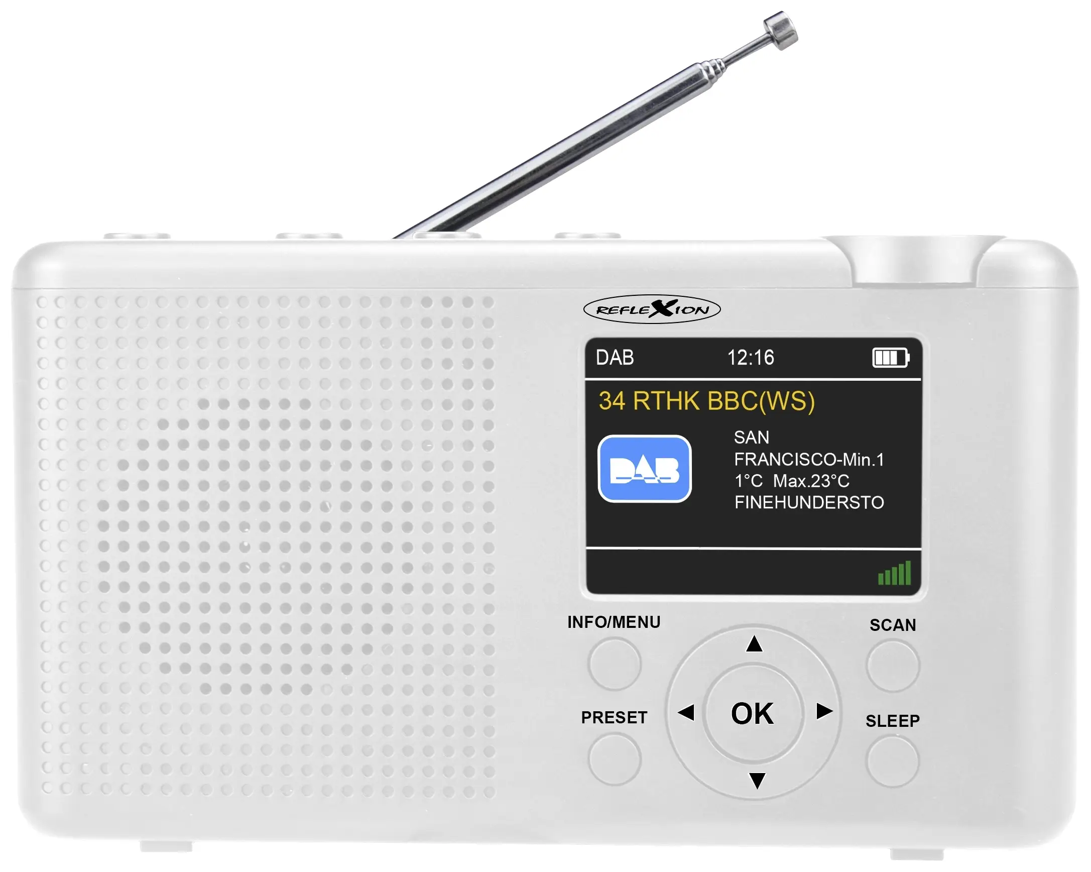 Radio Interneti Reflexion HRA23INT, CD, DAB+, FM, Bluetooth 5.3, Wi-Fi, 2 × 80 W, Ekran TFT 2.4" – Bardhë 4