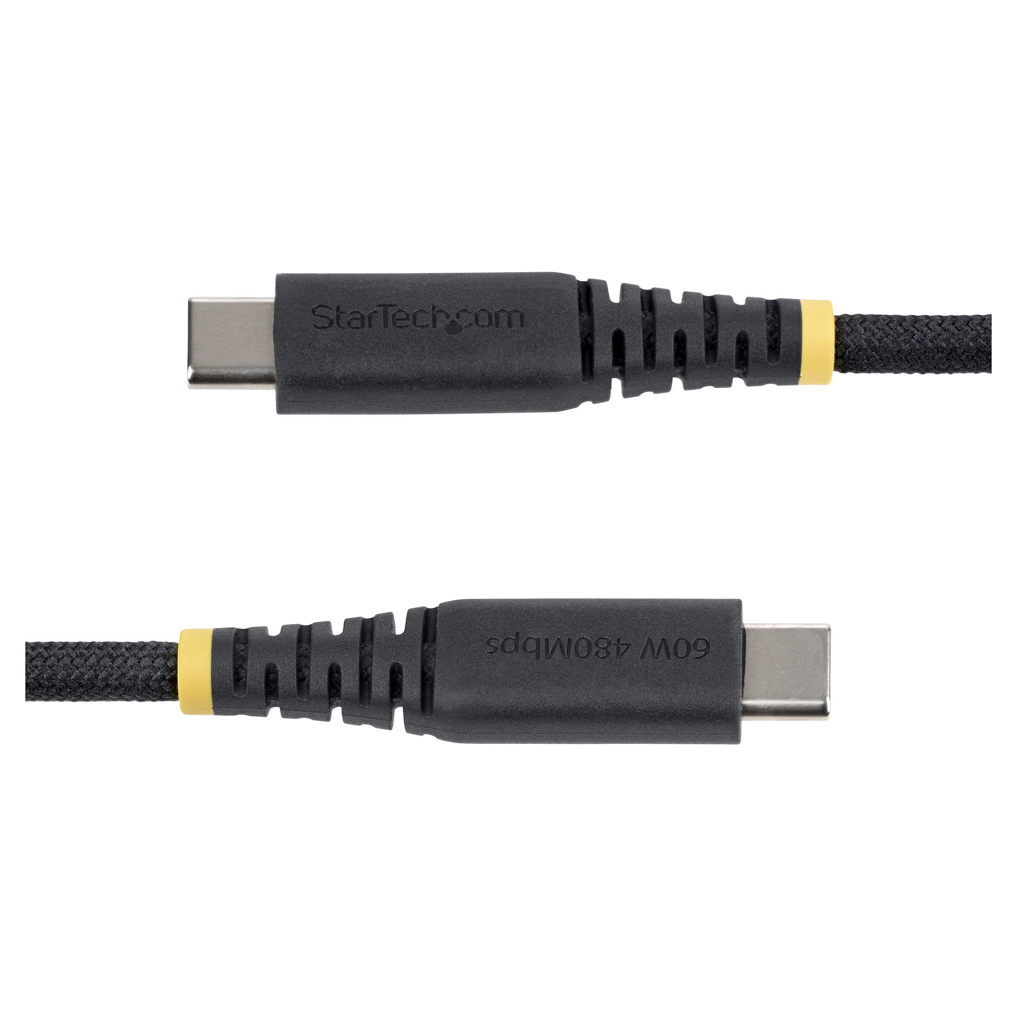 Kabllo USB StarTech.com USB2CC3MNCBR / USB-C në USB-C / 3m / USB 2.0 / 60W / 3A - Zezë thumbnail 3