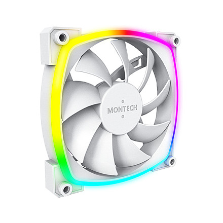 Ftohës për Kasë Montech AX120 / 120mm / 720-1760 RPM / ARGB / PWM – Bardhë