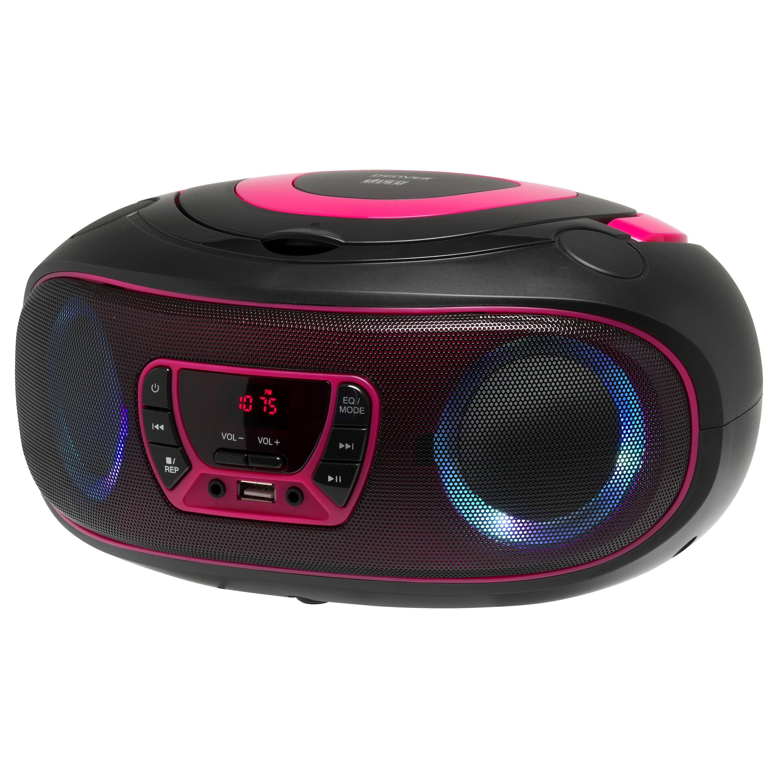 Altoparlant Denver TCL-212BT, CD, FM Radio, Bluetooth, USB, AUX, 4W RMS, LED - Zezë/Rozë 5