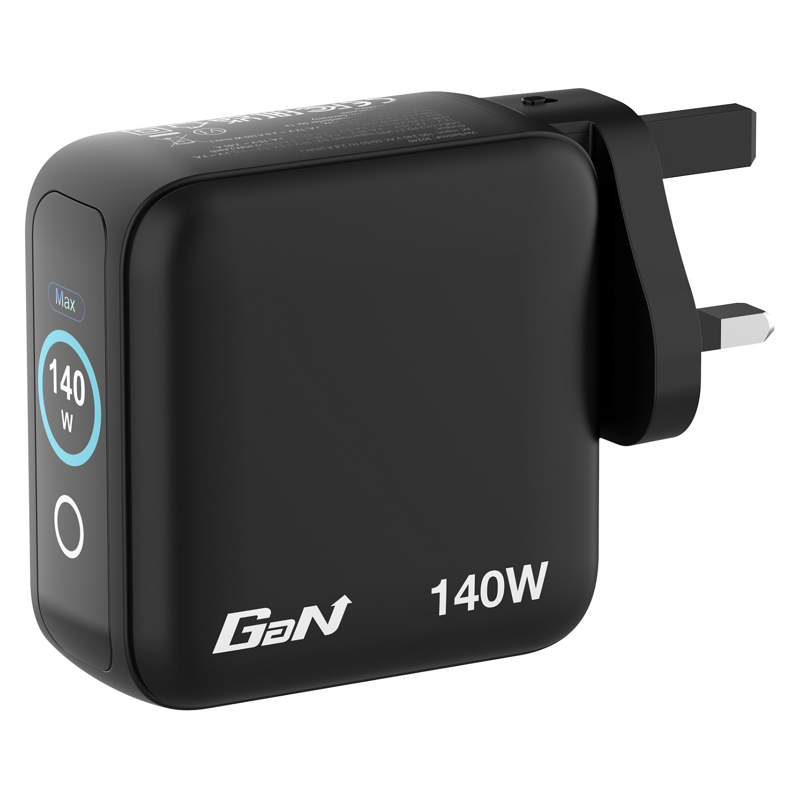 Adapter Verbatim Mini GaN 140W me Ekran - Zezë thumbnail 6