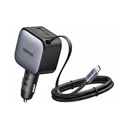 Adapter UGREEN Nexode Pro 65620 / 100W / 4x USB-C / USB-A / GaN / Smart Display / Touch Control - Gri 5