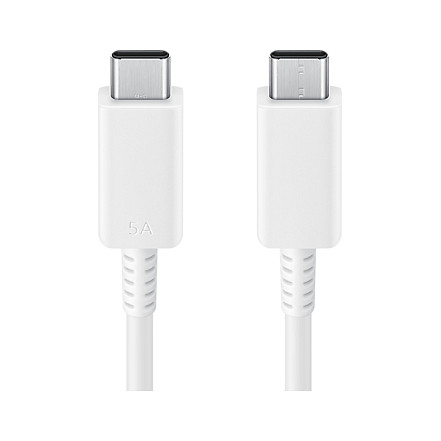 Kabllo për Karikim Samsung EP-DX510JWEGWW / USB-C në USB-C / 1.8m / 5A / USB 2.0 - Bardhë 3