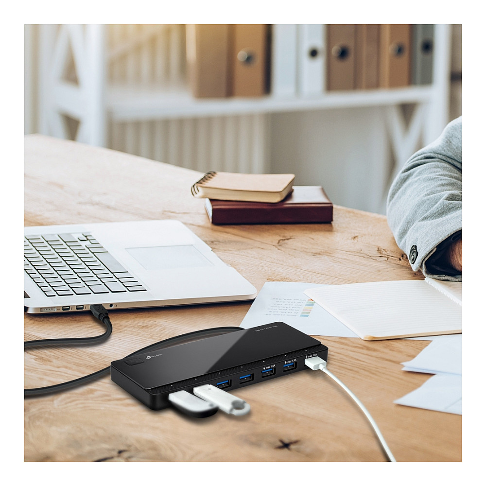 TP-Link UH700 USB 3.0 7-Port Hub – 7× USB-A, 5Gbps, 12V/2A, 5V/1.5A, E Zezë 7