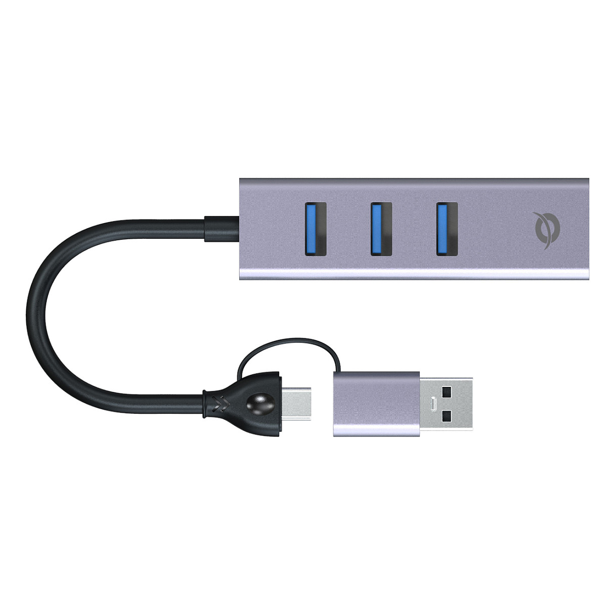 Hub Conceptronic ABBY25G, 3x USB-A, Gigabit Ethernet, USB 3.2 Gen 1, 5Gbps - Gri 3