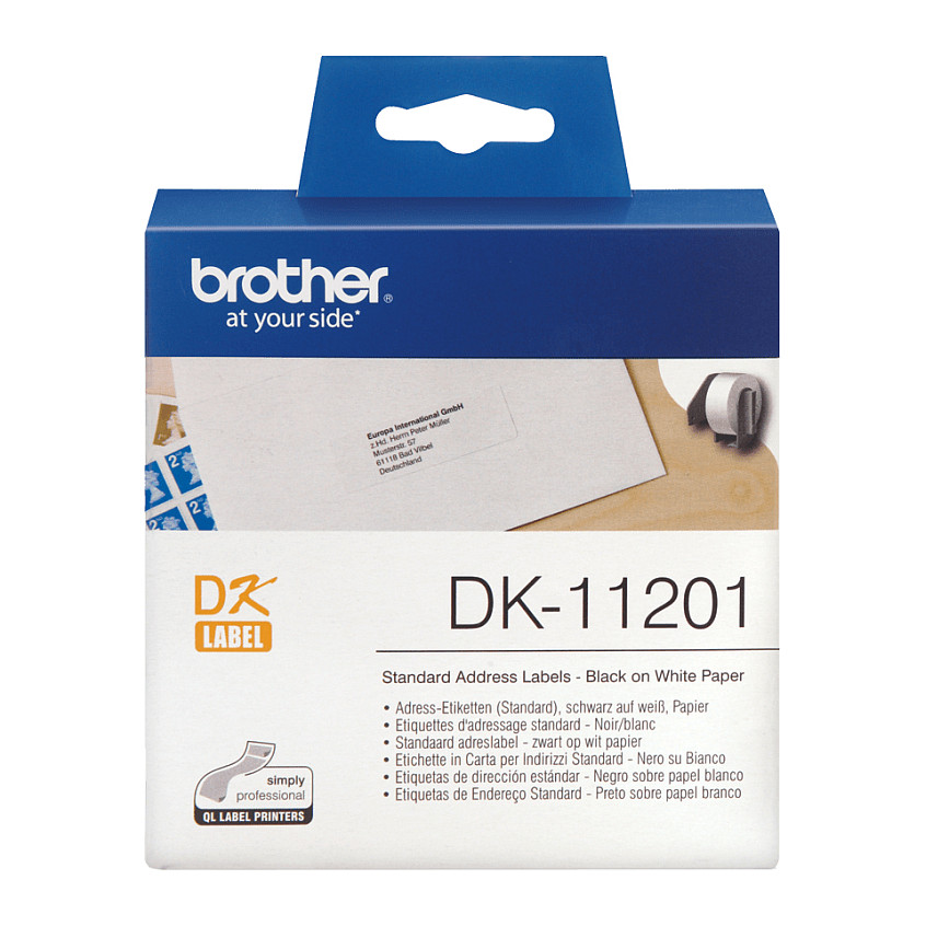 Etiketa Adresimi Brother DK-11201, 29 × 90 mm, 400 copë - Bardhë 2