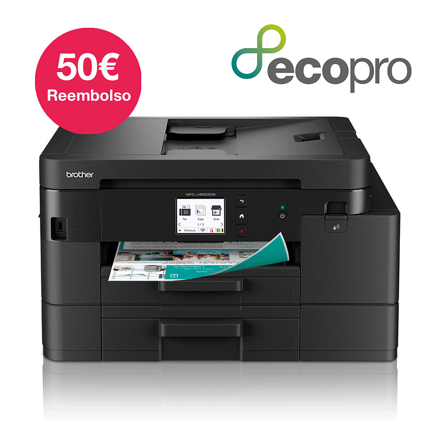 Printer Multifunksional Brother MFC‑J4550DW / 4‑in‑1 / 20ipm / Wi-Fi - Zezë thumbnail 3