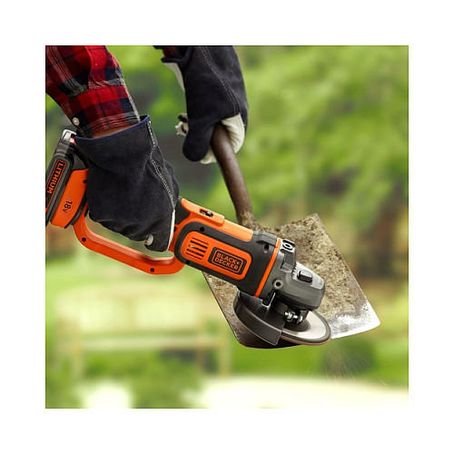 Black & Decker BCG720N 18V 125mm Cordless Angle Grinder thumbnail 4