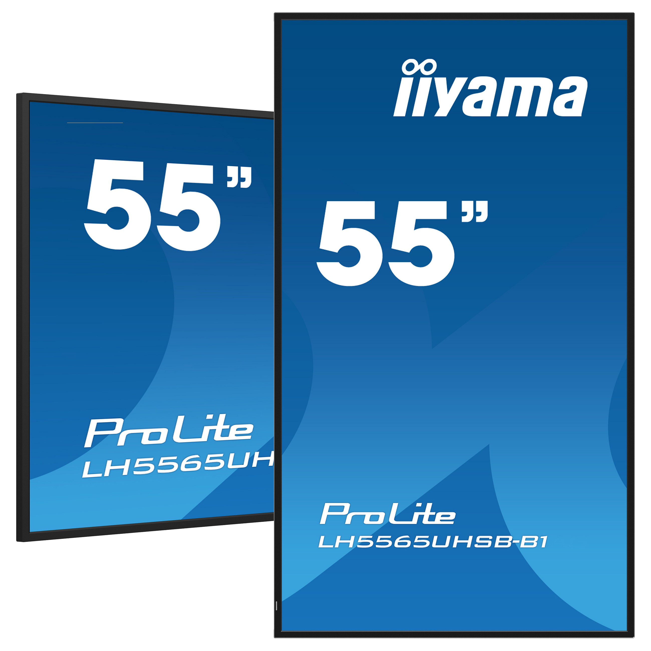 Ekran prezantues iiyama ProLite LH5565UHSB-B1 / 55" / 4K UHD IPS LED / 60 Hz / 8 ms / HDMI + DsiplayPort + USB - Zezë