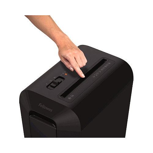 Shredder Fellowes Powershred LX65, Cross-Cut, P-4, 10 fletë, 4 × 40mm, 22L, SafeSense - Zezë 3