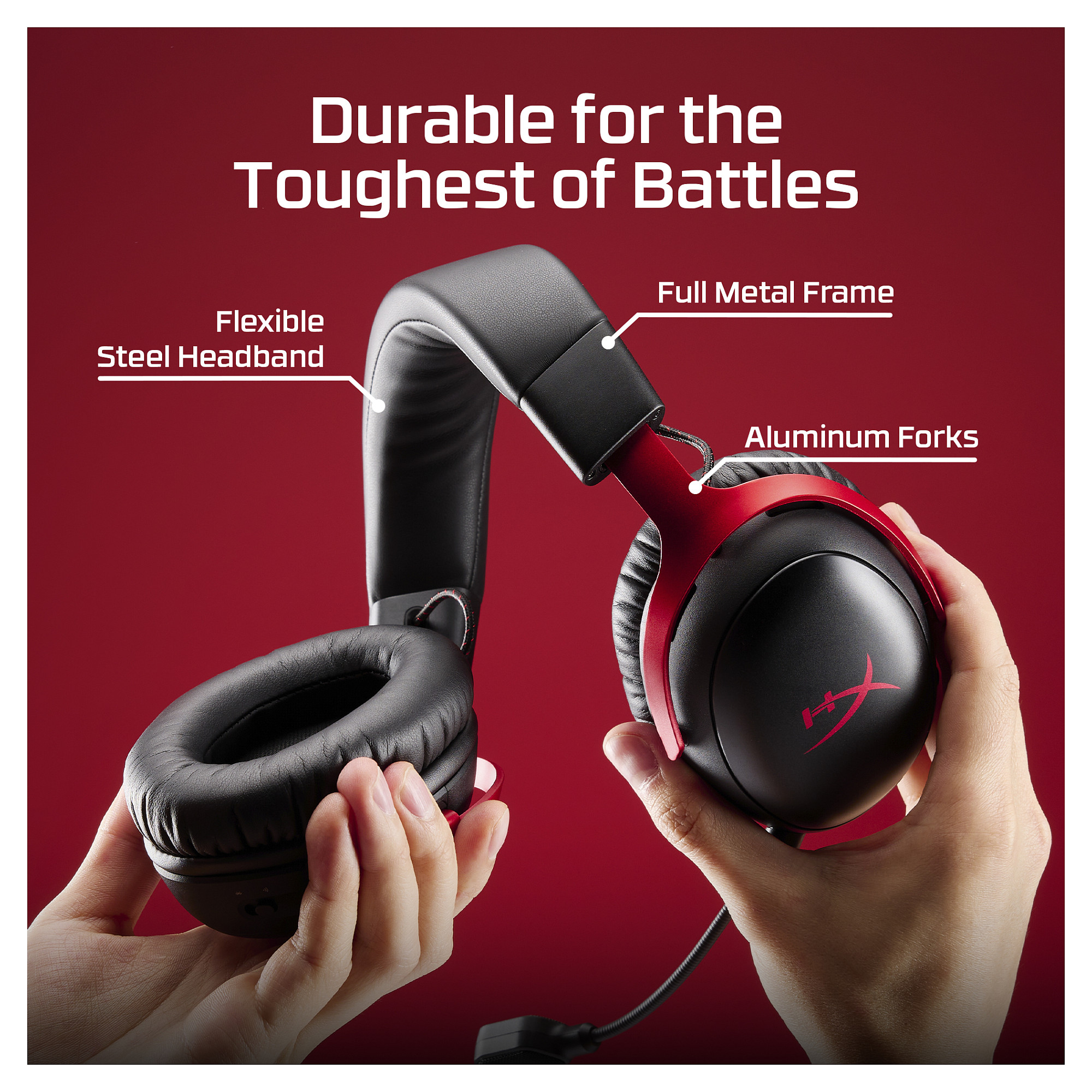 Kufje Gaming  HyperX Cloud III S / Wireless / 2.4 GHz + Bluetooth - Zezë 10