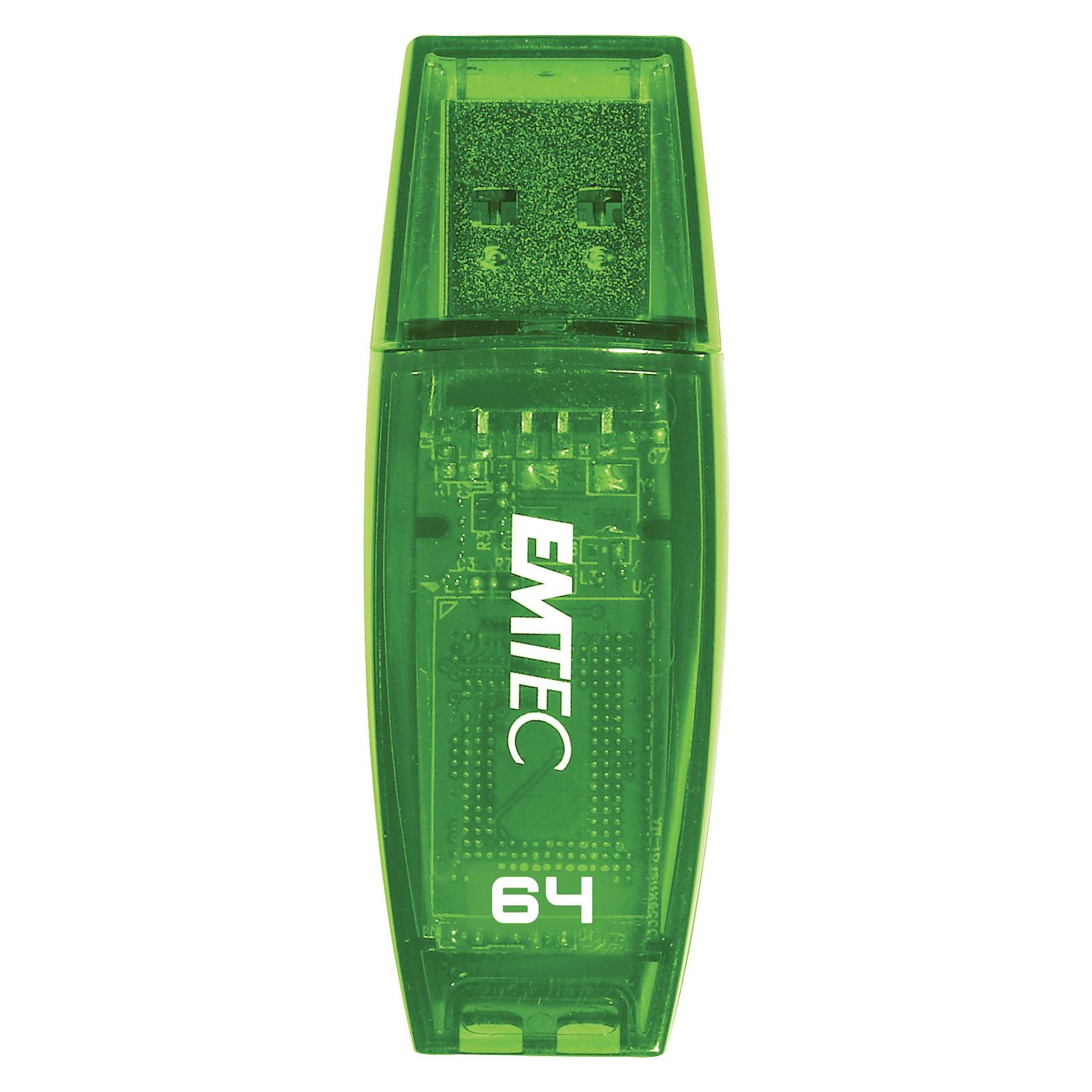 USB Flash Drive / Emtec / 64GB / USB 2.0 / C410 / Gjelbër thumbnail 2
