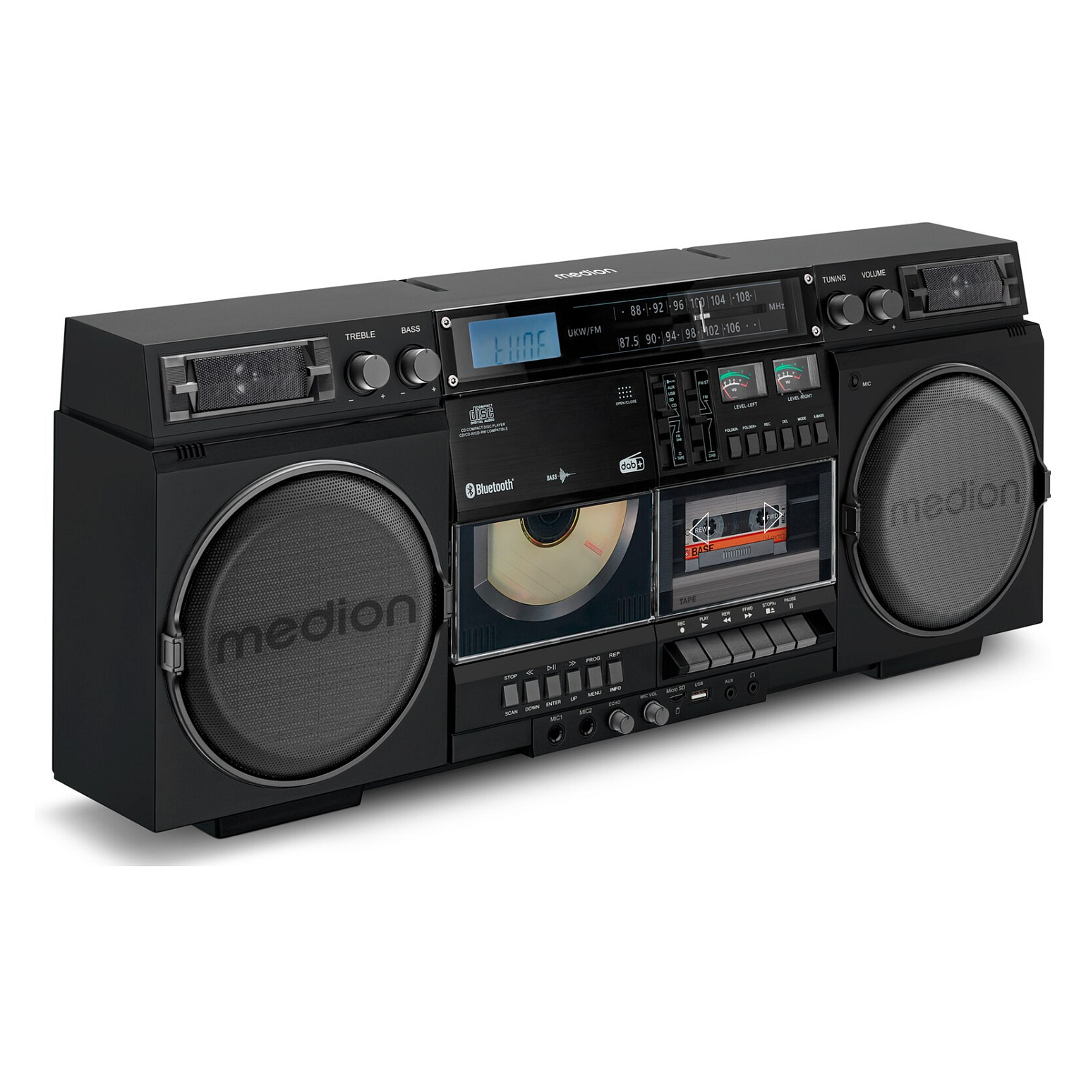 Altoparlant Medion LIFE P66538, 20W RMS, Bluetooth 5.3, DAB+, FM, CD, USB, microSD - Zezë 5