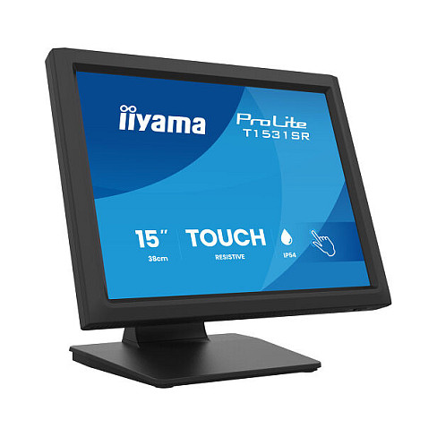 Monitor iiyama ProLite T1531SR-B2S, 15", XGA VA Touch, 75Hz, 18ms, HDMI+DP+VGA+USB - Zezë 2