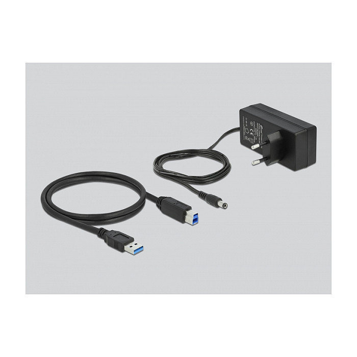 Hub DeLOCK 63263, 4x USB-A, USB 5Gbps, USB-A Karikim 2.4A, USB-C PD 3.0, 5x Ndërprerës, Furnizim i Jashtëm - Gri 4
