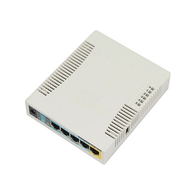 MikroTik RB951Ui-2HnD Wireless Router – 2.4GHz WiFi, 5x LAN, PoE