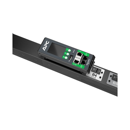 PDU APC NetShelter Advanced APDU10250ME, Metered, 3-Fazor, 11 kW, 400 V, 16 A, 42 Priza Kombinuese C13/C15/C19/C21, 0U – Zezë 9