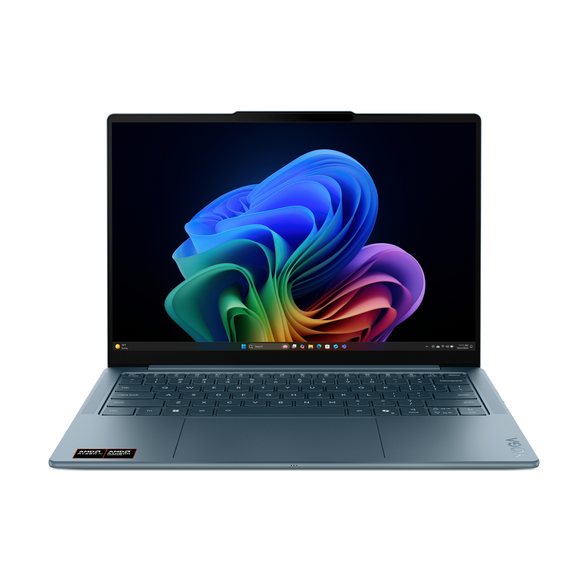 Laptop Lenovo Yoga Slim 7 14AKP10 / AMD Ryzen AI 7 345 / 32GB LPDDR5X / 1TB / 14" WUXGA OLED 60Hz / Radeon 840M - Teal