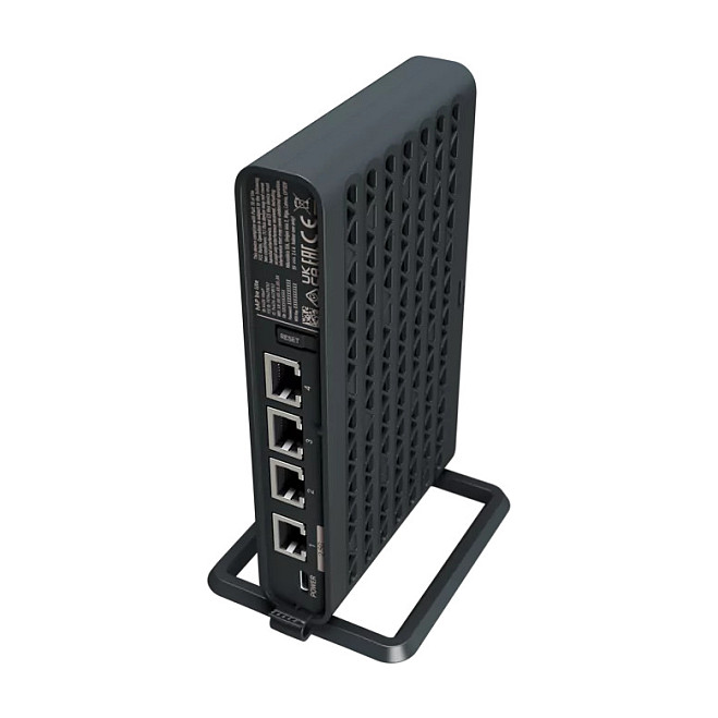 MikroTik hAP be lite A42G-HbeP Wi-Fi 7 Tri-Band Router / 1× 2.5GbE + 3× Gigabit Ethernet / RouterOS v7 – Bardhë 4