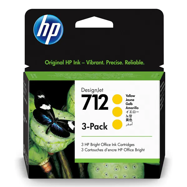 INK HP 712 / 3ED79A / 3x29ml – Verdhë thumbnail 3