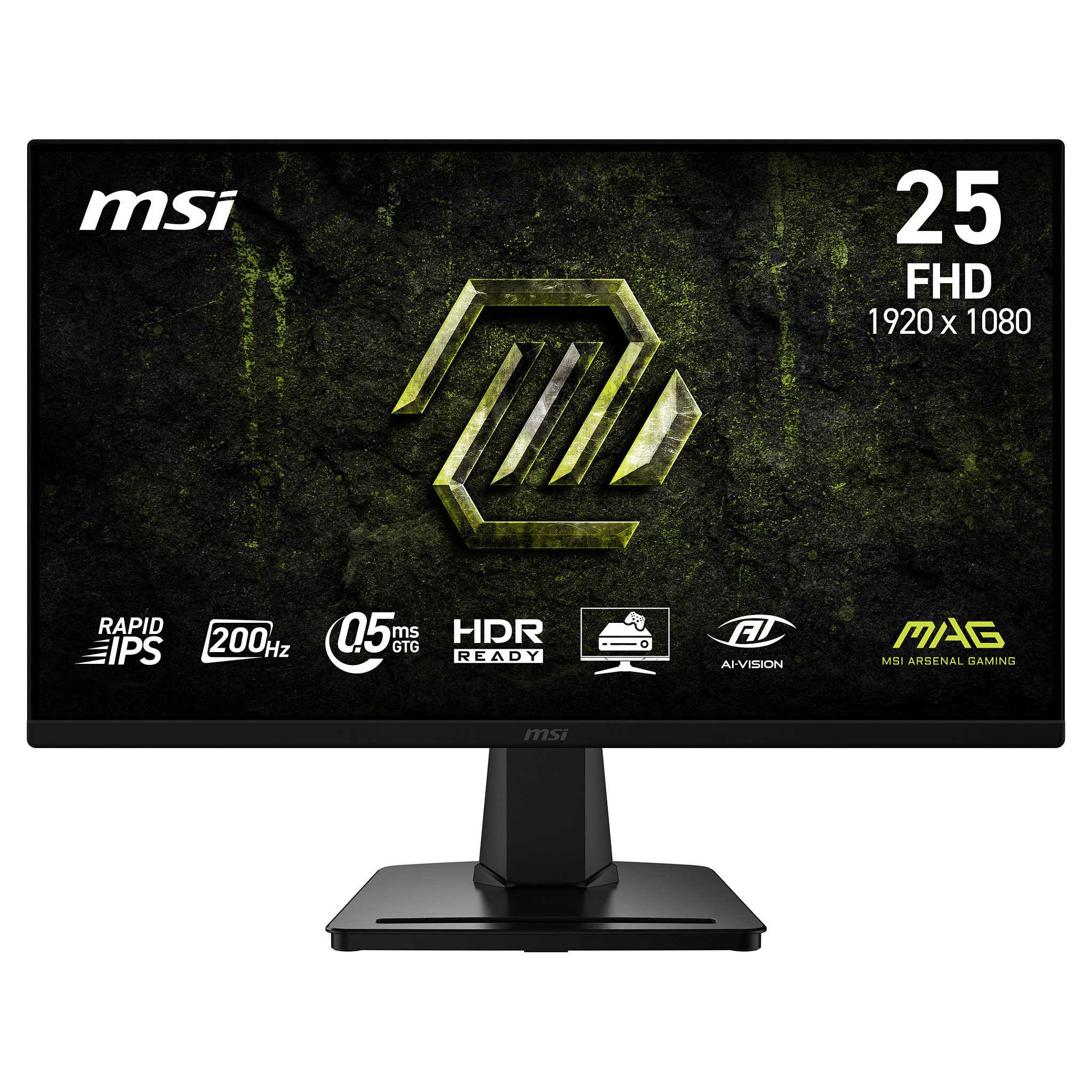Monitor Gaming MSI MAG 256F E20, 24.5", FHD Rapid IPS, 200Hz, 0.5ms, 2xHDMI+DP - Zezë