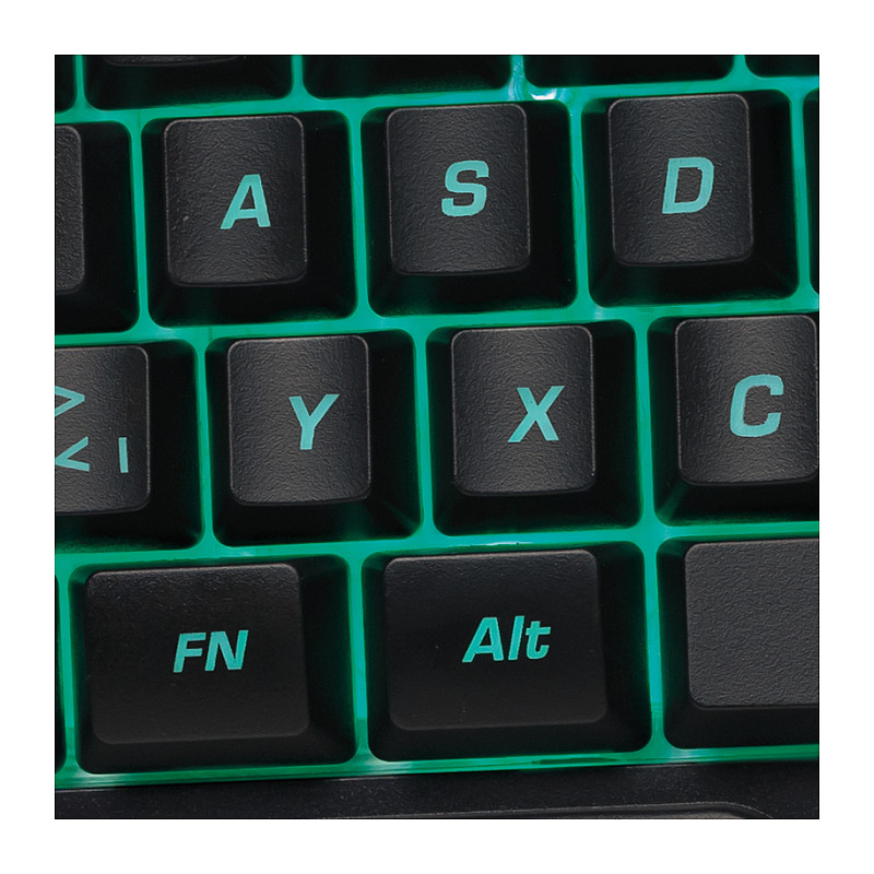 Tastierë Gaming LogiLink ID0181 / One-Hand / Mini / Wired / USB / Rainbow LED / 2 Taste të Programueshme - Zezë 6
