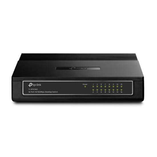 SWITCH 16 PORT TP-LINK 10/100 Mbps TL-SF1016D 200Mbps BLACK