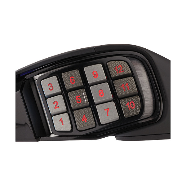 Maus Gaming me Kabllo Corsair Scimitar RGB Elite / 100-18.000 DPI / 17 Butona / 1000 Hz / USB / RGB – Zezë 5