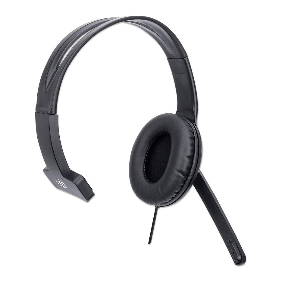Kufje me kabllo Manhattan 179874 Mono / USB-A / Over-Ear - Zezë 2