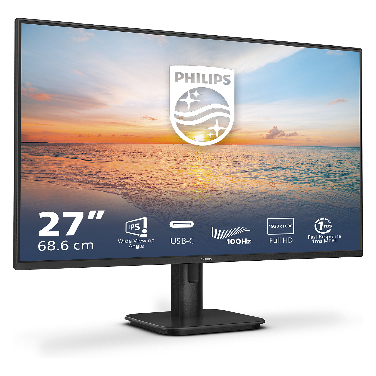 Monitor Philips 27E1N1300A/00, 27", Full HD IPS, 100Hz, 4ms, HDMI + USB-C - Zezë 2