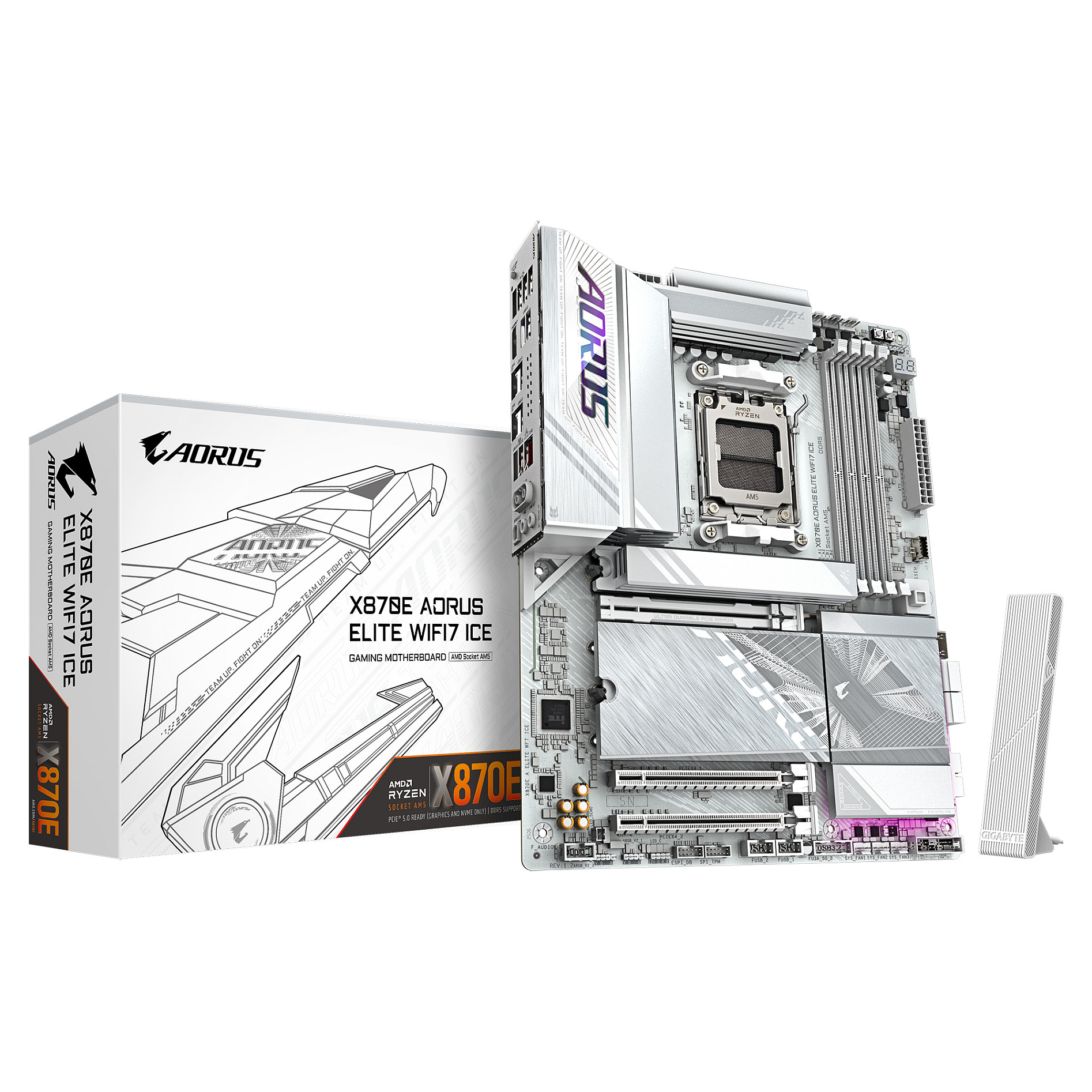 Pllakë amë, GA-X870E A ELITE WIFI7 ICE (AM5) (D)