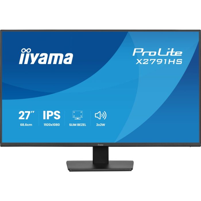 Monitor iiyama ProLite X2791HS-B1, 27", Full HD, IPS, 120Hz, 1ms MPRT, HDMI, DisplayPort, altoparlantë 2 × 2W – Zezë 2