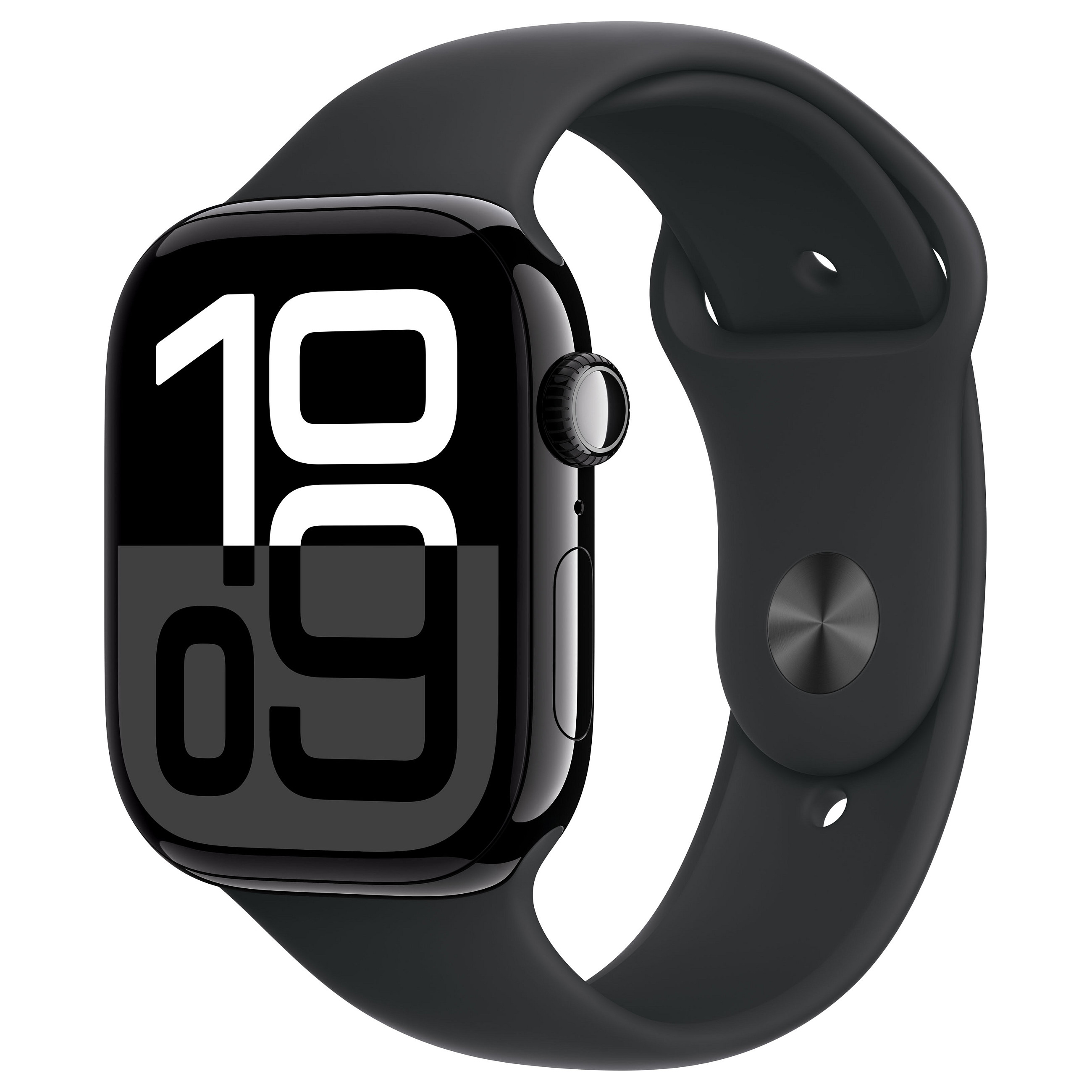 Apple Watch Series 10, 46mm, GPS + Cellular, Jet Black Aluminium, Black Sport Band - S/M