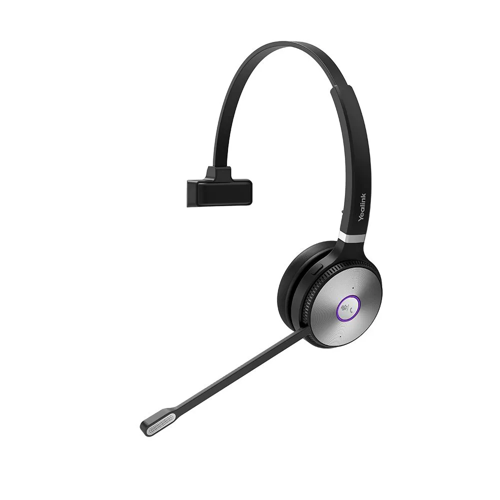 Kufje pa kabllo Yealink WH62 Mono UC, 1308005, DECT, USB, 28mm, deri 13 Orë, me Stativ - Zezë 4