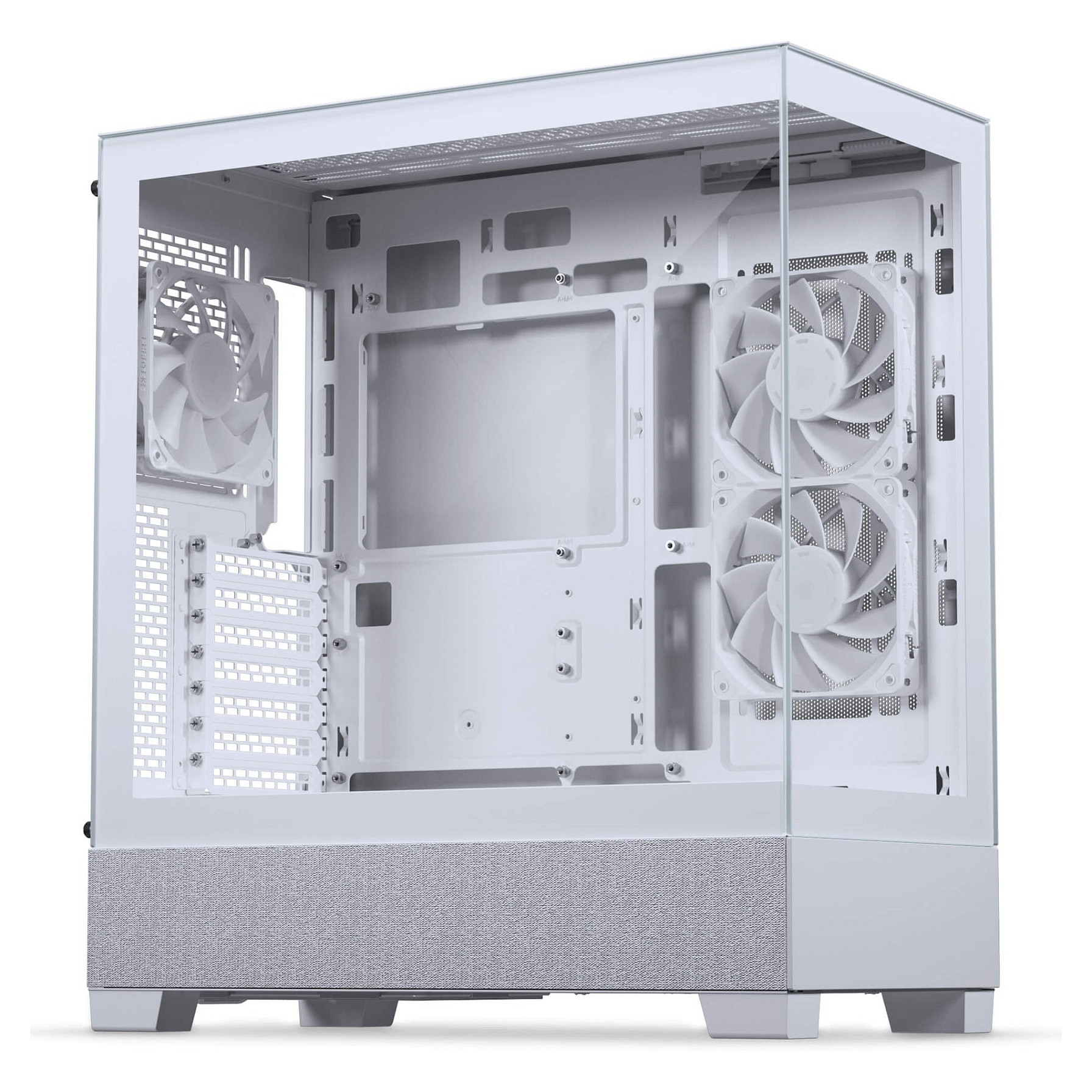 Kasë Phanteks XT View Matrix / Midi Tower / E-ATX / 600-LED Matrix / Tempered Glass - Bardhë