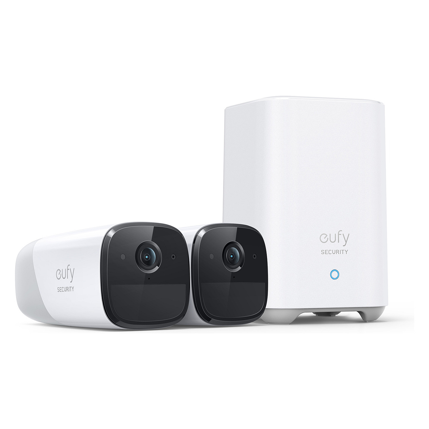 Kamerë Sigurie IP CCTV Eufy eufyCam 2 Pro 2-Cam Kit + HomeBase 2, 2K, 140°, Wi-Fi, IR, IP67 - Bardhë
