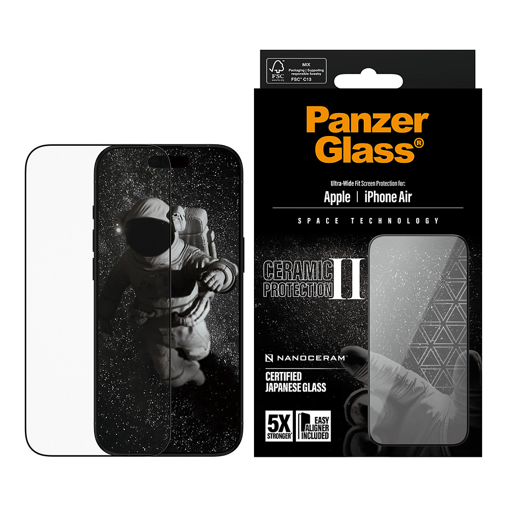 PanzerGlass Ceramic Screen Protector for iPhone 17 Air / UWF thumbnail 2