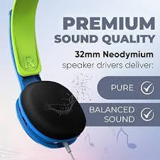 Kufje me kabllo Philips SHK2000BL / 00 / On-Ear / 32mm / 85dB / 3.5mm / Për Fëmijë - Blu/Gjelbër 2